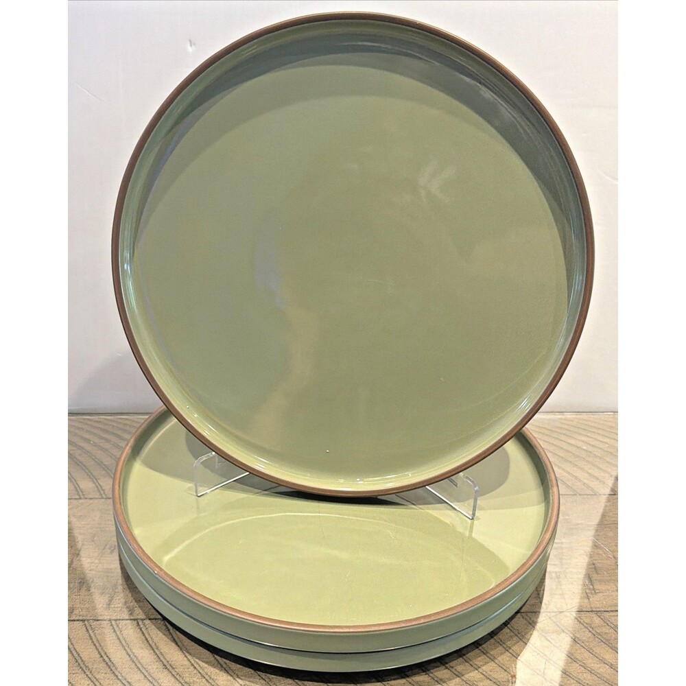 Our Place Dinner Plates Set 10.5” Handcrafted Ceramic green 'sage'